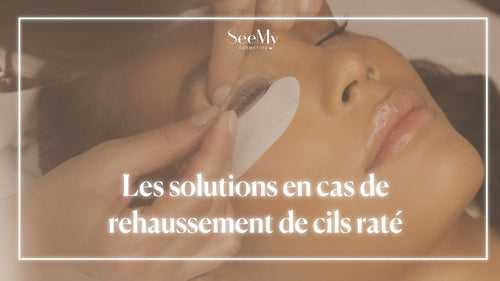 Les solutions en cas de rehaussement de cils raté