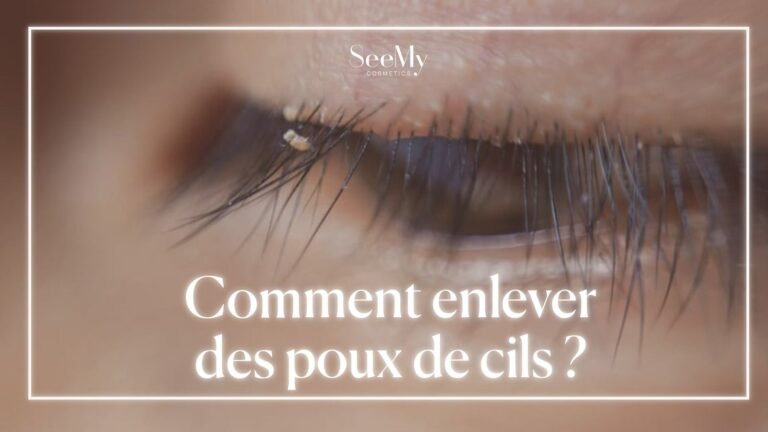 Comment enlever des poux de cils?