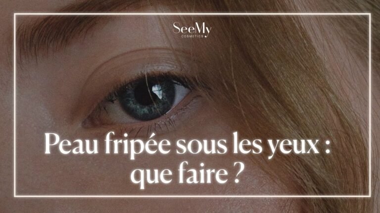 Peau fripée sous les yeux : que faire ?